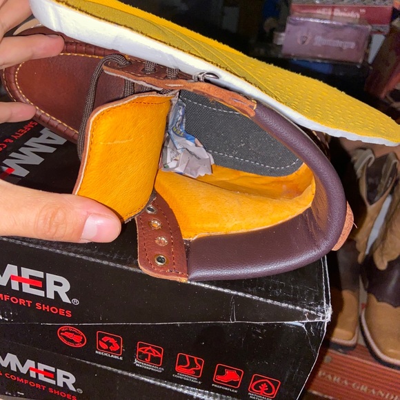 Red hawk work boots steel and non steel available. - Picture 7 of 7